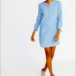 Old Navy Plus Chambray polka dot dress